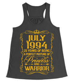 July 1994 25 Years Of Princess and Warrior T Shirts