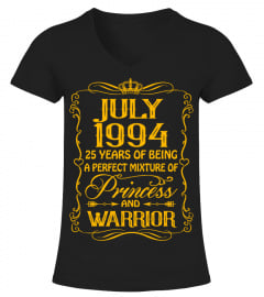 July 1994 25 Years Of Princess and Warrior T Shirts