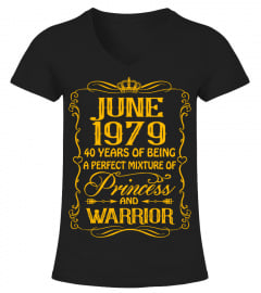 June 1979 40 Years Of Princess and Warrior T Shirts