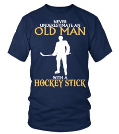 OLD MAN with A HOCKEY STICK