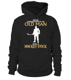 OLD MAN with A HOCKEY STICK