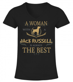 WOMAN with a JACK RUSSELL