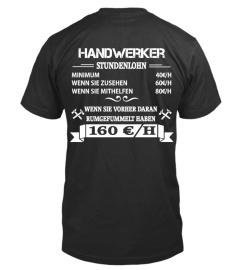 Handwerker Stundenlohn