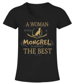WOMAN with a MONGREL