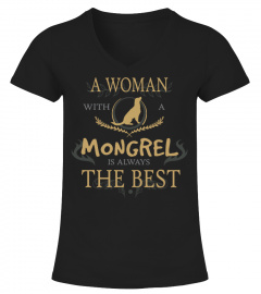 WOMAN with a MONGREL