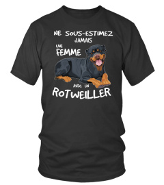 Une Femme avec un ROTTWEILER