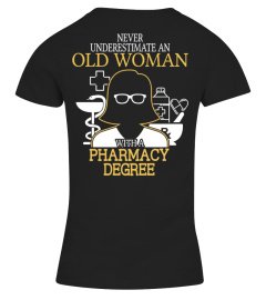 Old woman with a Pharmacy Degree