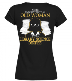 Old woman with a Library Science
