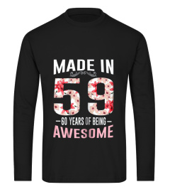 Made In 1959 60 Years Of Being Awesome