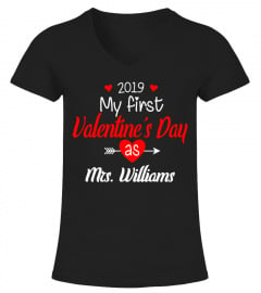 FIRST VALENTINES DAY 2019 AS MRS CUSTOM SHIRT