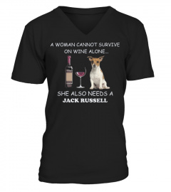 CUTE JACK RUSSELL WOMAN CANT SURVIVE 