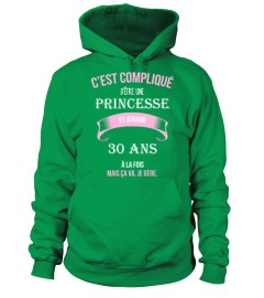 C'est compliqué d'être une princesse et 30 ans à la fois mais ca va je gère cadeau noël anniversaire humour noel drôle fille idée cadeaux femme