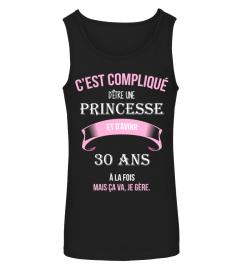 C'est compliqué d'être une princesse et 30 ans à la fois mais ca va je gère cadeau noël anniversaire humour noel drôle fille idée cadeaux femme