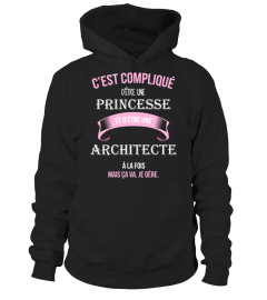 C'est compliqué d'être une princesse et Architecte à la fois mais ca va je gère cadeau noël anniversaire humour noel drôle fille idée cadeaux femme