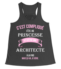 C'est compliqué d'être une princesse et Architecte à la fois mais ca va je gère cadeau noël anniversaire humour noel drôle fille idée cadeaux femme