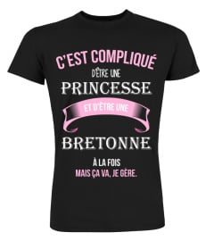 C'est compliqué d'être une princesse et Bretonne à la fois mais ca va je gère cadeau noël anniversaire humour noel drôle fille idée cadeaux femme