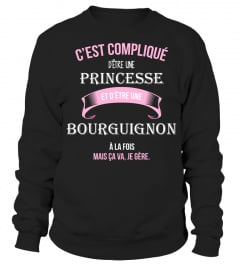 C'est compliqué d'être une princesse et Bourguignon à la fois mais ca va je gère cadeau noël anniversaire humour noel drôle fille idée cadeaux femme