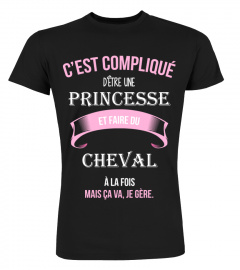C'est compliqué d'être une princesse et Cheval à la fois mais ca va je gère cadeau noël anniversaire humour noel drôle fille idée cadeaux femme
