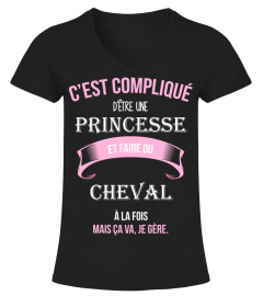 C'est compliqué d'être une princesse et Cheval à la fois mais ca va je gère cadeau noël anniversaire humour noel drôle fille idée cadeaux femme