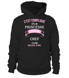 C'est compliqué d'être une princesse et Chef à la fois mais ca va je gère cadeau noël anniversaire humour noel drôle fille idée cadeaux femme