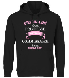 C'est compliqué d'être une princesse et Commissaire à la fois mais ca va je gère cadeau noël anniversaire humour noel drôle fille idée cadeaux femme