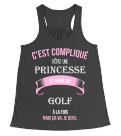 C'est compliqué d'être une princesse et Golf à la fois mais ca va je gère cadeau noël anniversaire humour noel drôle fille idée cadeaux femme