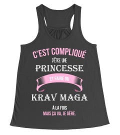 C'est compliqué d'être une princesse et Krav maga à la fois mais ca va je gère cadeau noël anniversaire humour noel drôle fille idée cadeaux femme