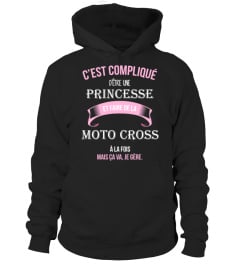 C'est compliqué d'être une princesse et Moto cross à la fois mais ca va je gère cadeau noël anniversaire humour noel drôle fille idée cadeaux femme