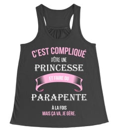 C'est compliqué d'être une princesse et Parapente à la fois mais ca va je gère cadeau noël anniversaire humour noel drôle fille idée cadeaux femme