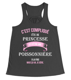 C'est compliqué d'être une princesse et Poissonnière à la fois mais ca va je gère cadeau noël anniversaire humour noel drôle fille idée cadeaux femme