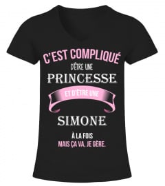 C'est compliqué d'être une princesse et Simone à la fois mais ca va je gère cadeau noël anniversaire humour noel drôle fille idée cadeaux femme