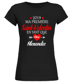 2019 PREMIÈRE SAINT-VALENTIN TSHIRT PERSONNALISÉ