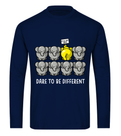 Dare to be different elephant t shirt