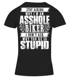 stop asking biker