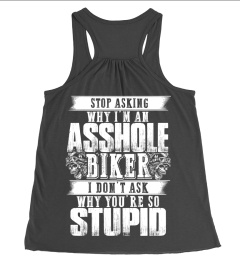 stop asking biker