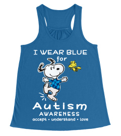 I wear blue for autism awareness month