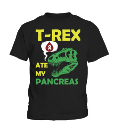 T-Rex Ate My Pancreas Funny Diabetes Awareness T-Shirt