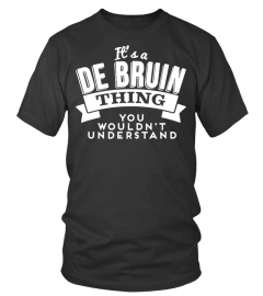 LIMITED-EDITION DE BRUIN TEE!