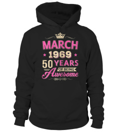 Womens Vintage March 1969 50Th Birthday 