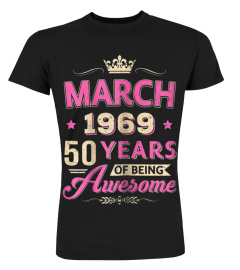 Womens Vintage March 1969 50Th Birthday 