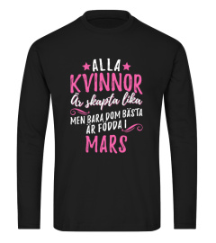 ALLA KVINNOR ÄR SKAPTA LIKA- MARS