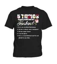 5 Things You Need To Know About My Husband Floral T-Shirt