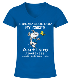 I wear blue for my COUSIN
