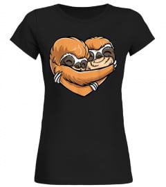 ♥Sloth Heart Valentines Day Shirt Gift ♥