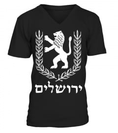 Lion Of Judah Jewish Pride Israel Flag Jerusalem Hebrew Tee