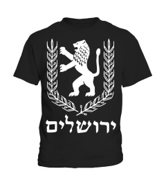 Lion Of Judah Jewish Pride Israel Flag Jerusalem Hebrew Tee