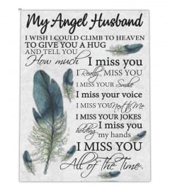 To My Angel Husband Canvas