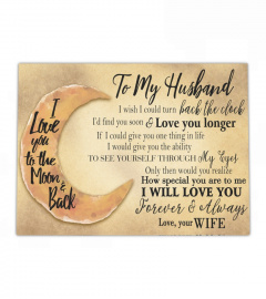 To My Husband I Love You Canvas
