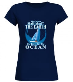 The brave get the ocean. T-SHIRT