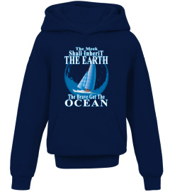 The brave get the ocean. T-SHIRT